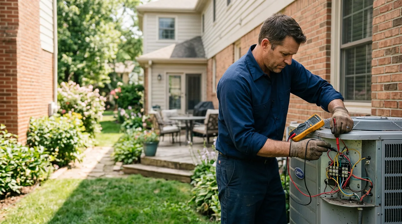 HVAC technician working near Mason, TX